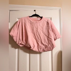 Cropped Bubble Shirt